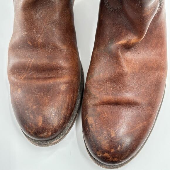 Frye Melissa Button 2 Women's Size 8.5B Brown Leather Boots Redwood - Picture 10 of 11